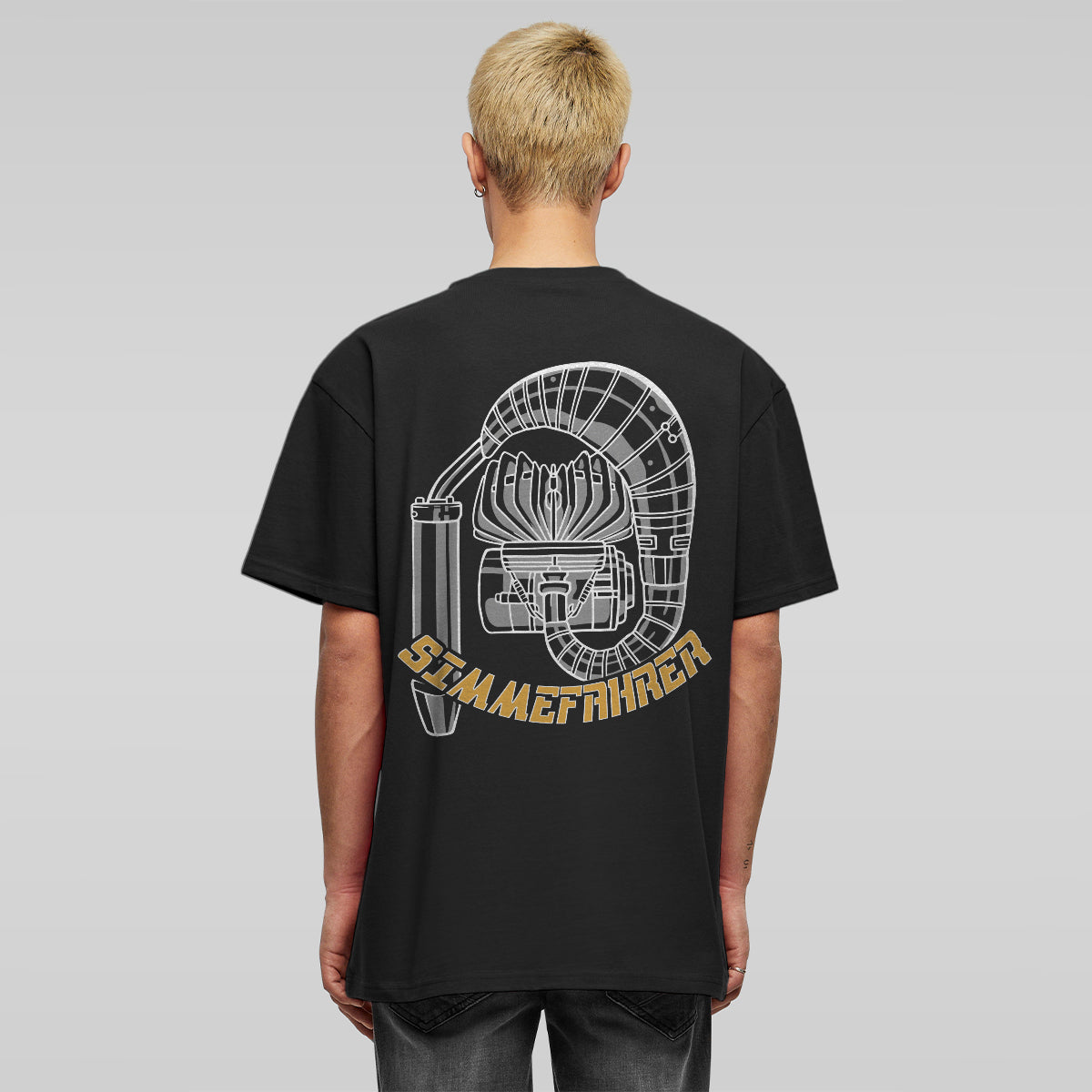 SIMMEFAHRER OVERSIZE SHIRT – UNISEX IN SCHWARZ