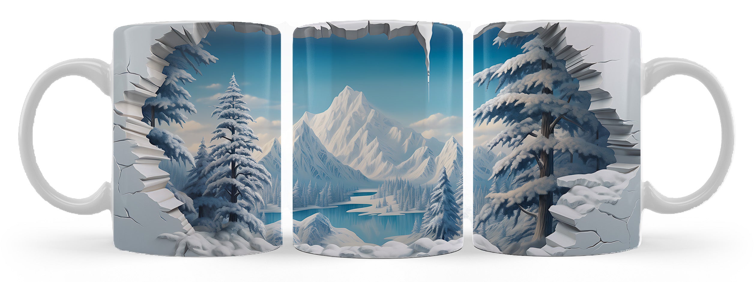 Schneelandschaft "ÄNGERMANLAND" - 3D TASSE