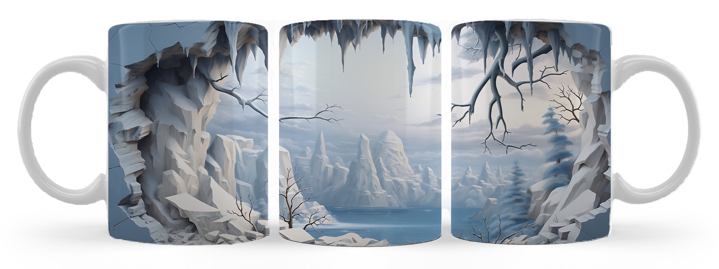 Schneelandschaft "KIRUNA" - 3D TASSE