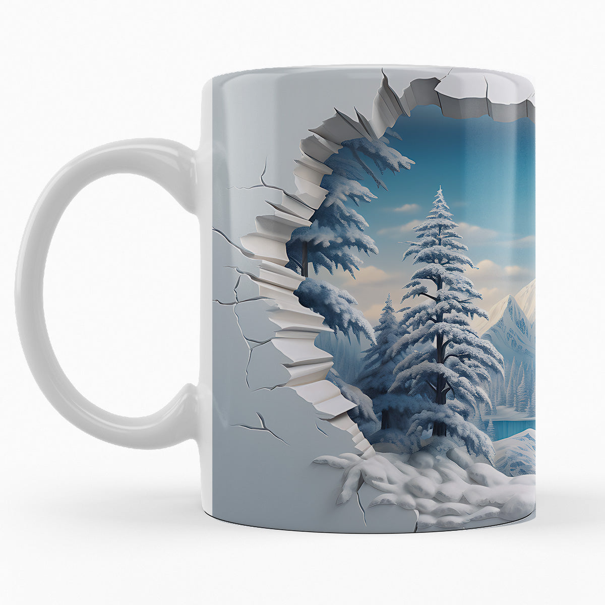 Schneelandschaft "ÄNGERMANLAND" - 3D TASSE
