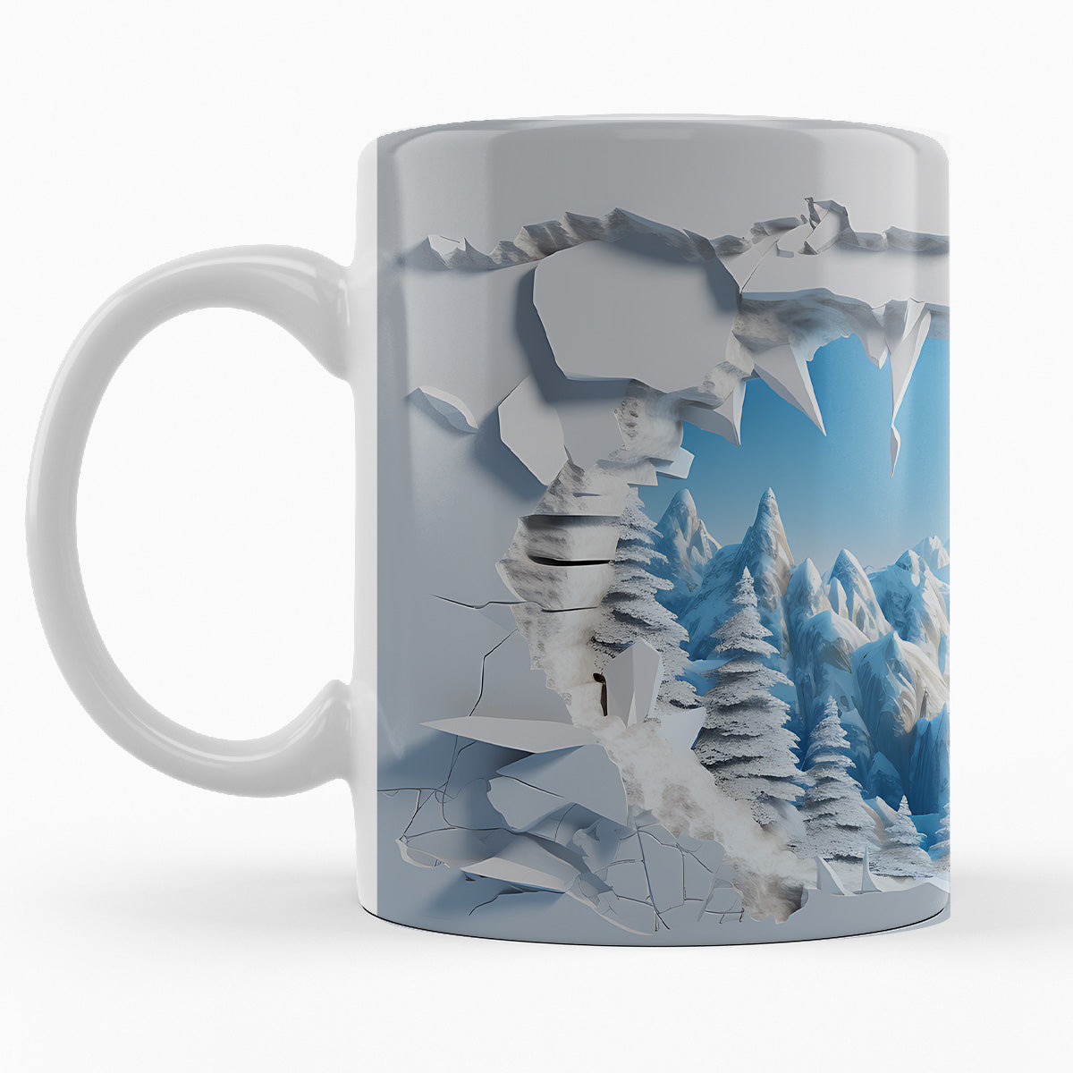 Schneelandschaft "JUKKASJÄRVI" - 3D TASSE