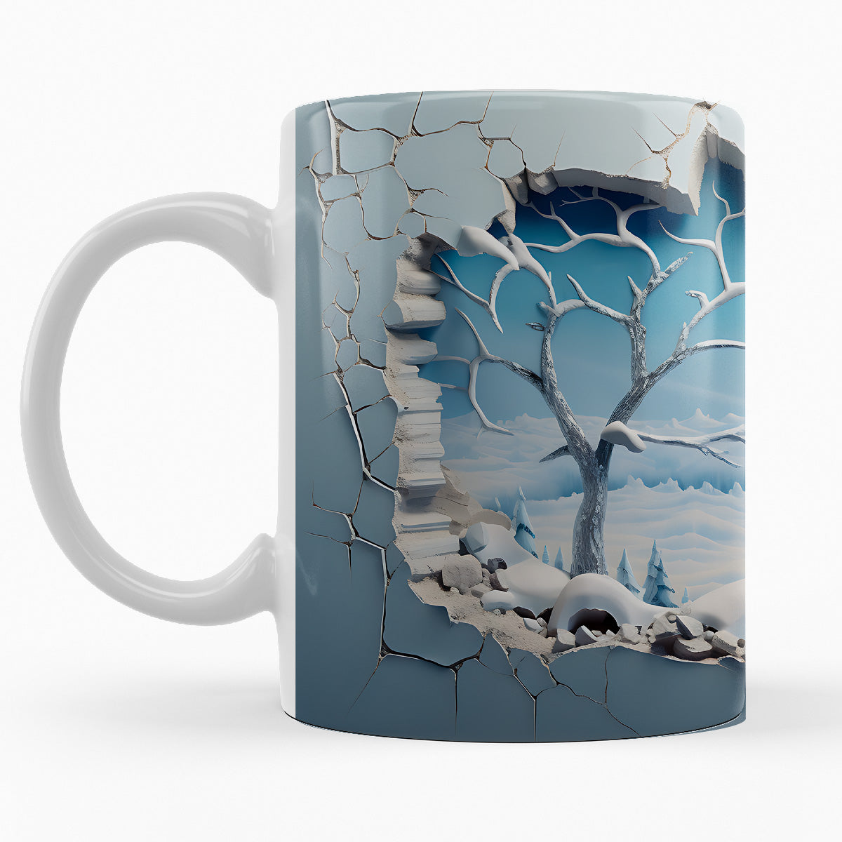Schneelandschaft "NORRBOTTEN" - 3D TASSE
