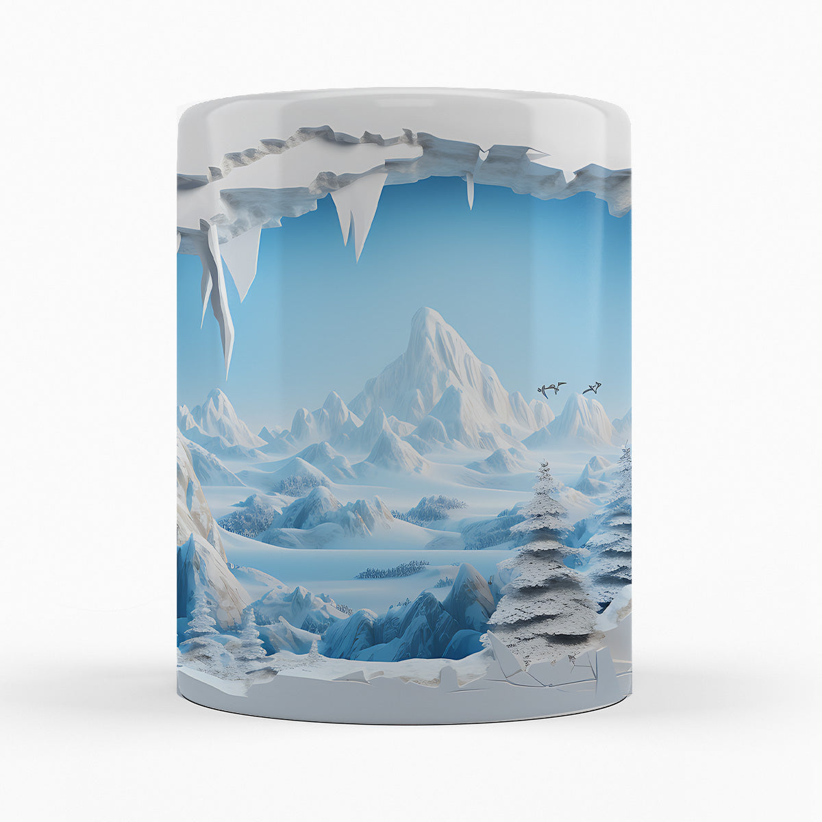 Schneelandschaft "JUKKASJÄRVI" - 3D TASSE