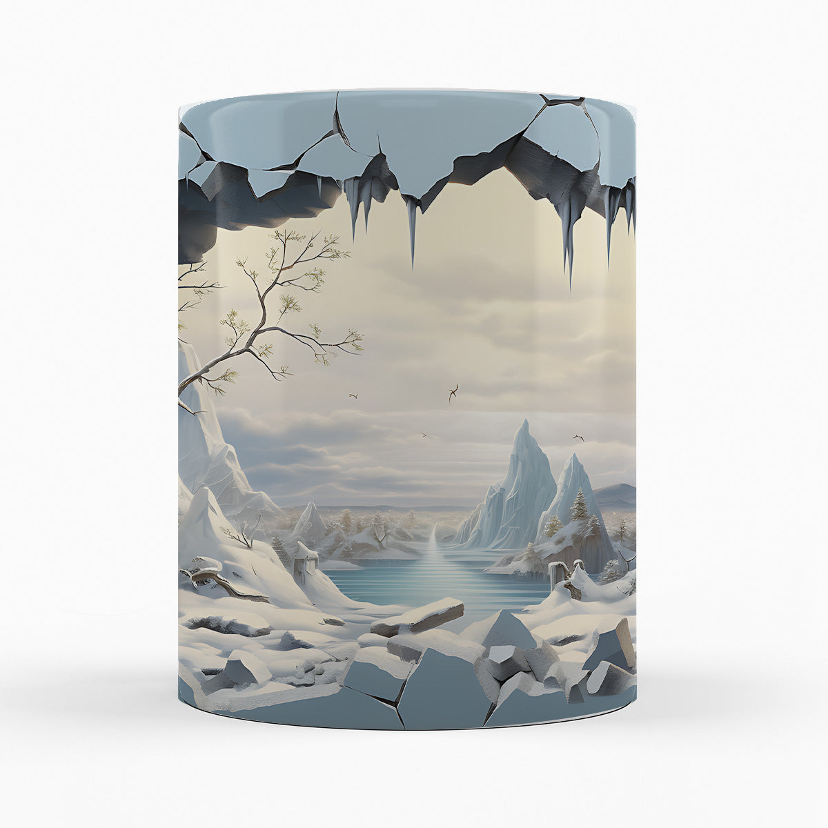 Schneelandschaft "MEDELPAD" - 3D TASSE