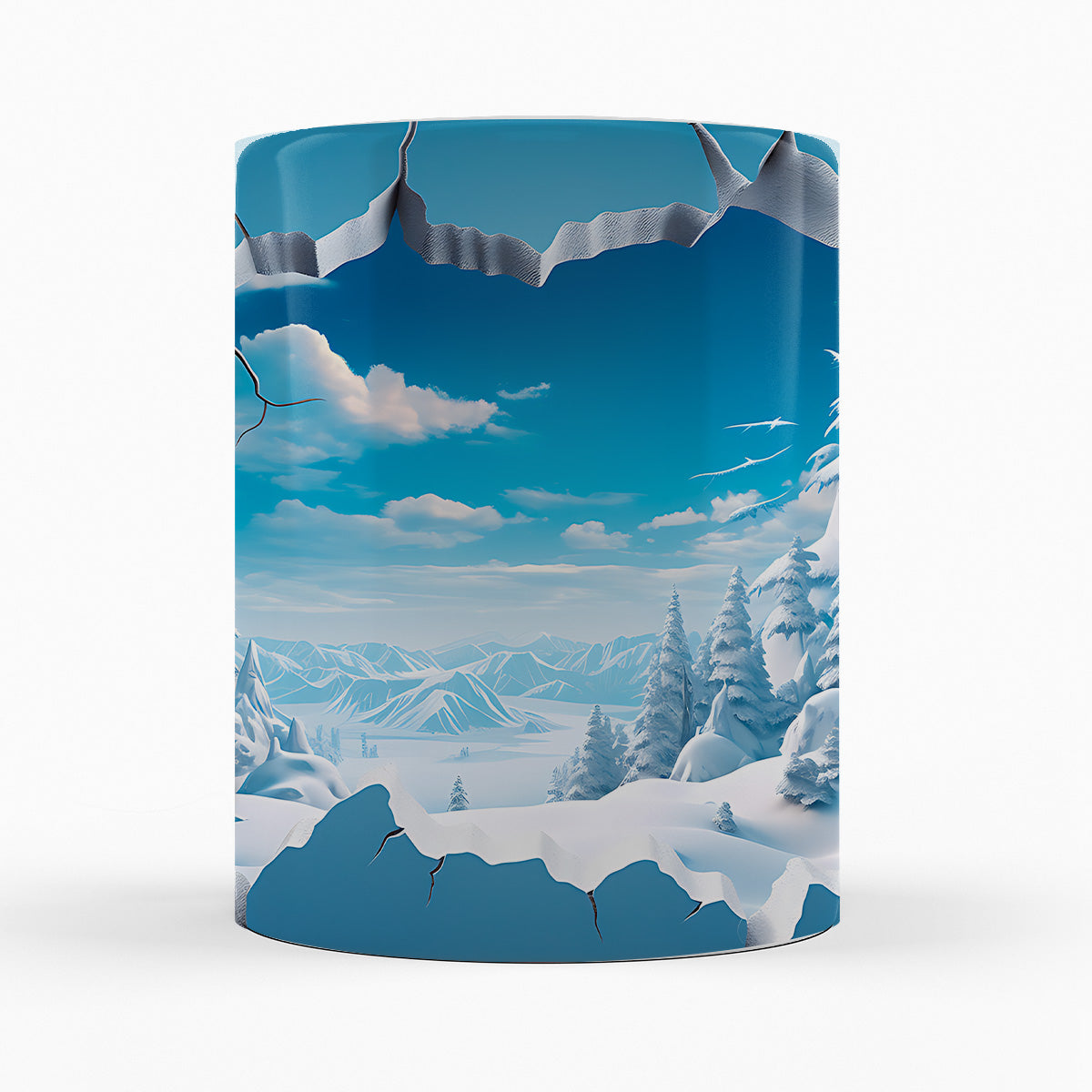 Schneelandschaft "VÄSTERBOTTEN" - 3D TASSE