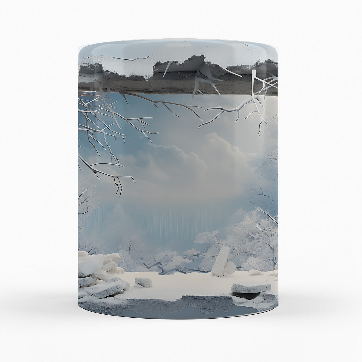 Schneelandschaft "ABISKO" - 3D TASSE