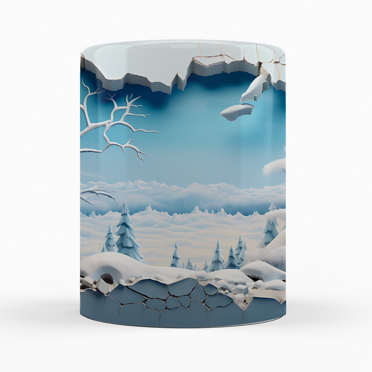Schneelandschaft "NORRBOTTEN" - 3D TASSE