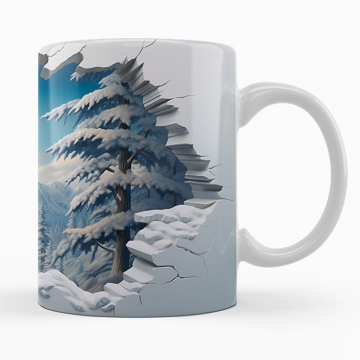 Schneelandschaft "ÄNGERMANLAND" - 3D TASSE