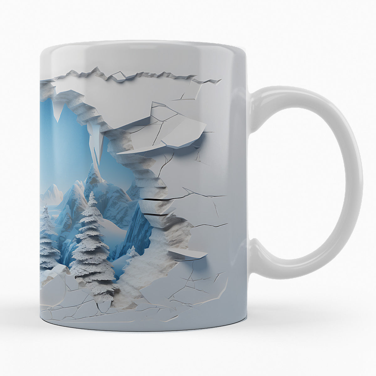 Schneelandschaft "JUKKASJÄRVI" - 3D TASSE
