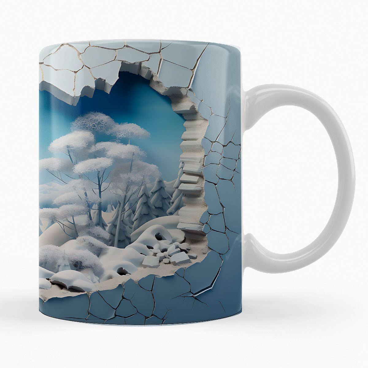 Schneelandschaft "NORRBOTTEN" - 3D TASSE