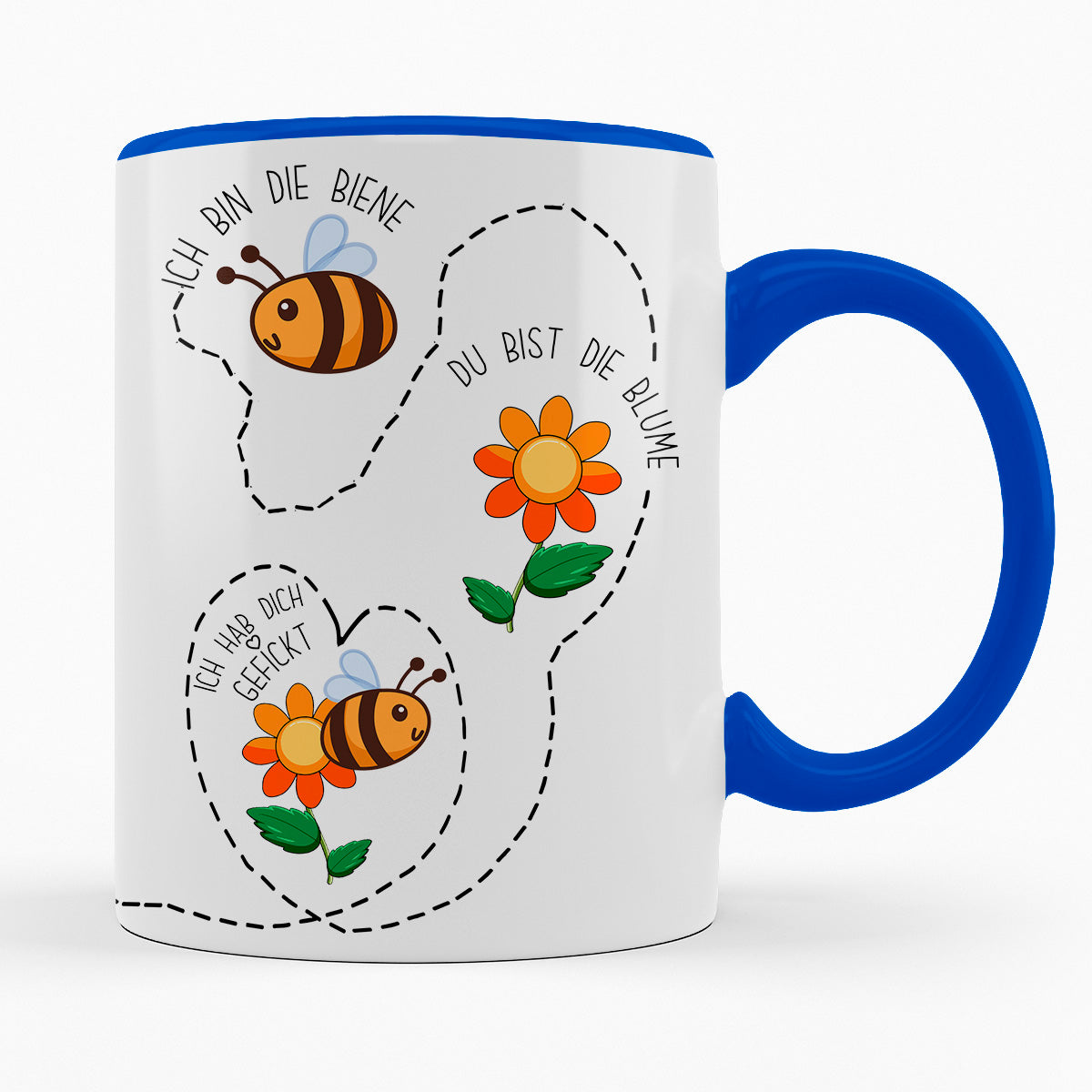 ICH BIN DIE BIENE, DU DIE BLUME - TASSE