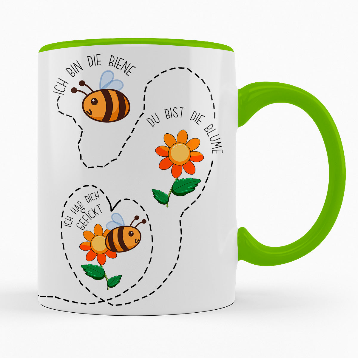 ICH BIN DIE BIENE, DU DIE BLUME - TASSE