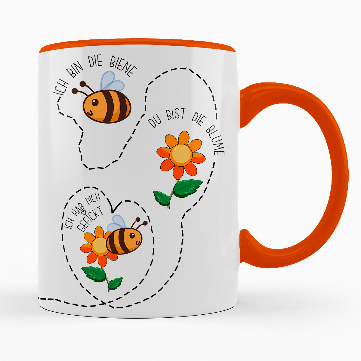 ICH BIN DIE BIENE, DU DIE BLUME - TASSE