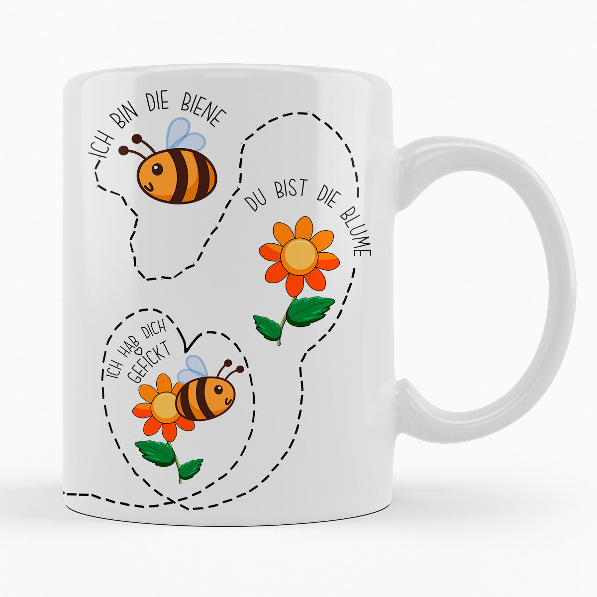 ICH BIN DIE BIENE, DU DIE BLUME - TASSE