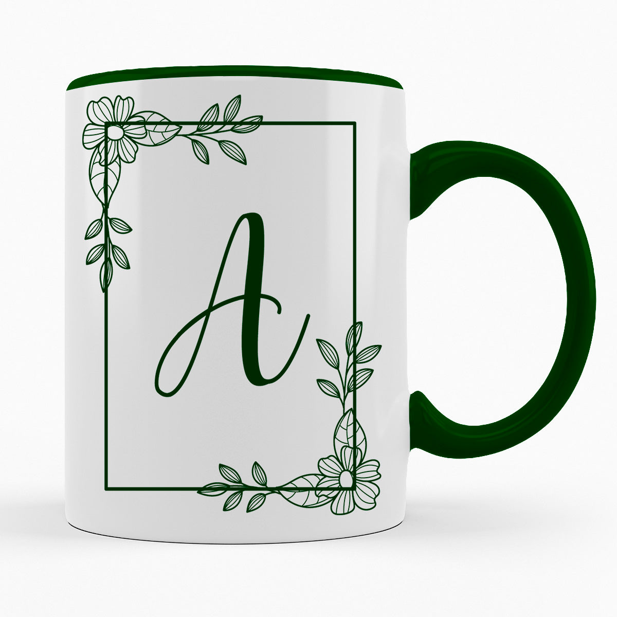 A-Z Buchstaben | Alphabet - TASSE IN DUNKELGRÜN