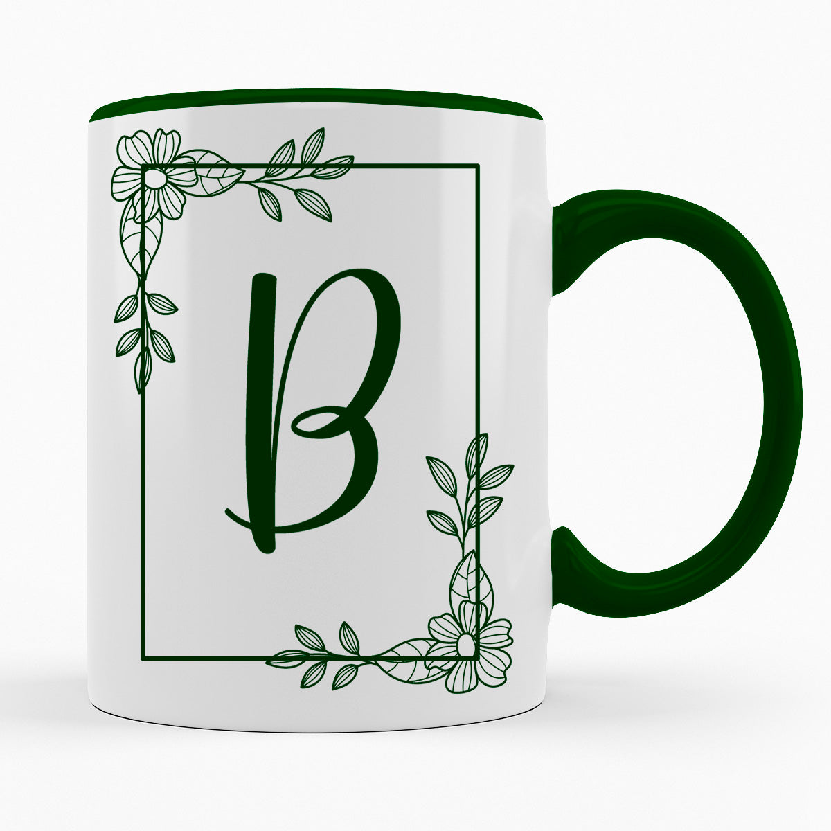 A-Z Buchstaben | Alphabet - TASSE IN DUNKELGRÜN