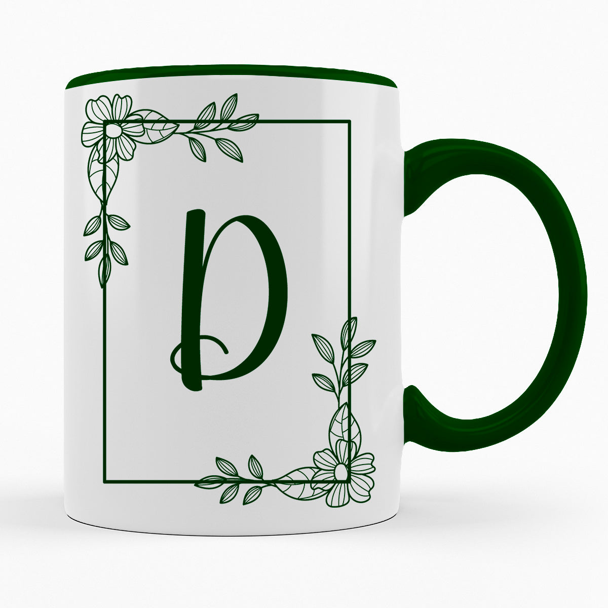 A-Z Buchstaben | Alphabet - TASSE IN DUNKELGRÜN