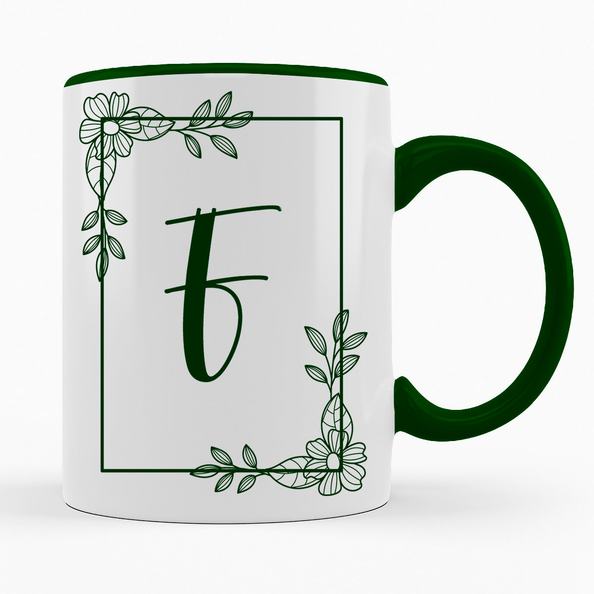 A-Z Buchstaben | Alphabet - TASSE IN DUNKELGRÜN