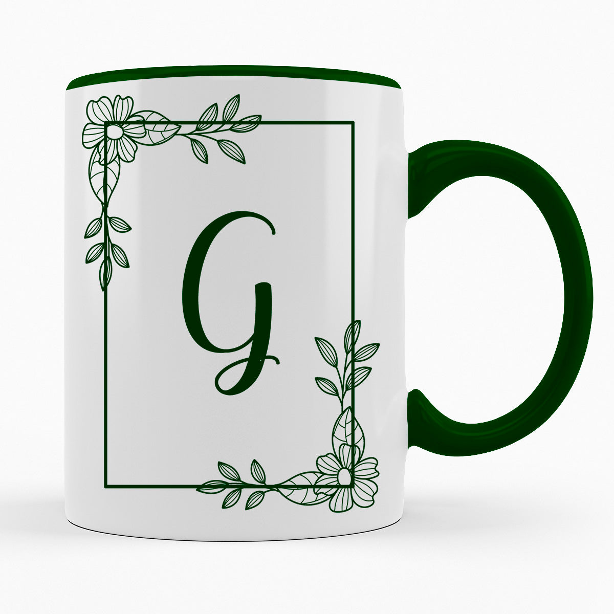 A-Z Buchstaben | Alphabet - TASSE IN DUNKELGRÜN