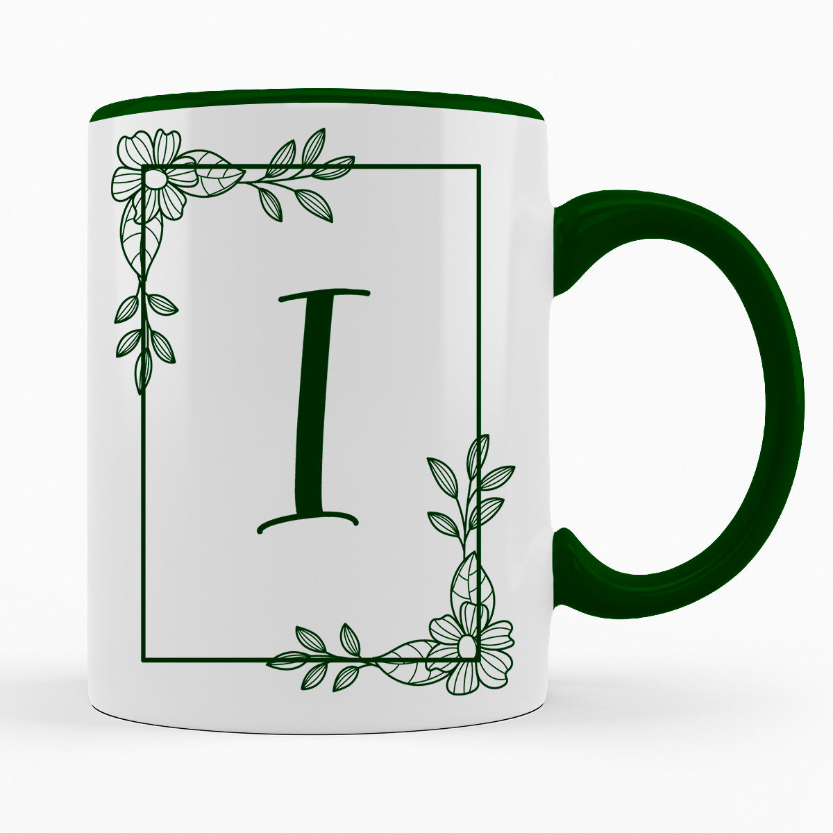 A-Z Buchstaben | Alphabet - TASSE IN DUNKELGRÜN