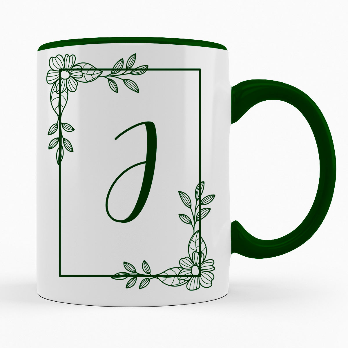 A-Z Buchstaben | Alphabet - TASSE IN DUNKELGRÜN