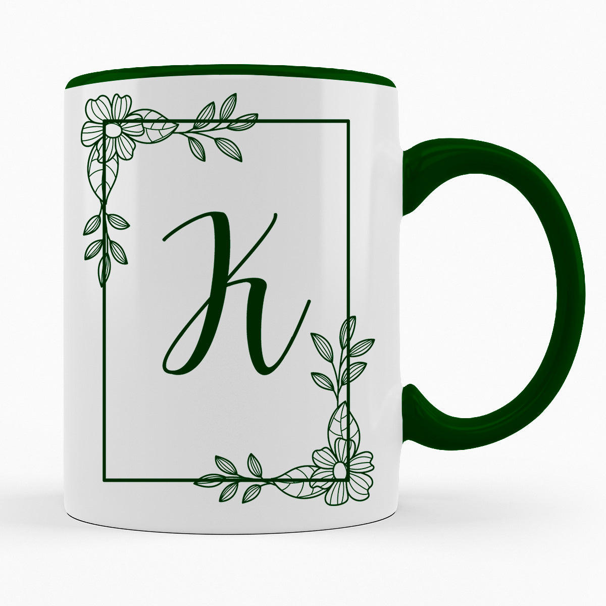 A-Z Buchstaben | Alphabet - TASSE IN DUNKELGRÜN