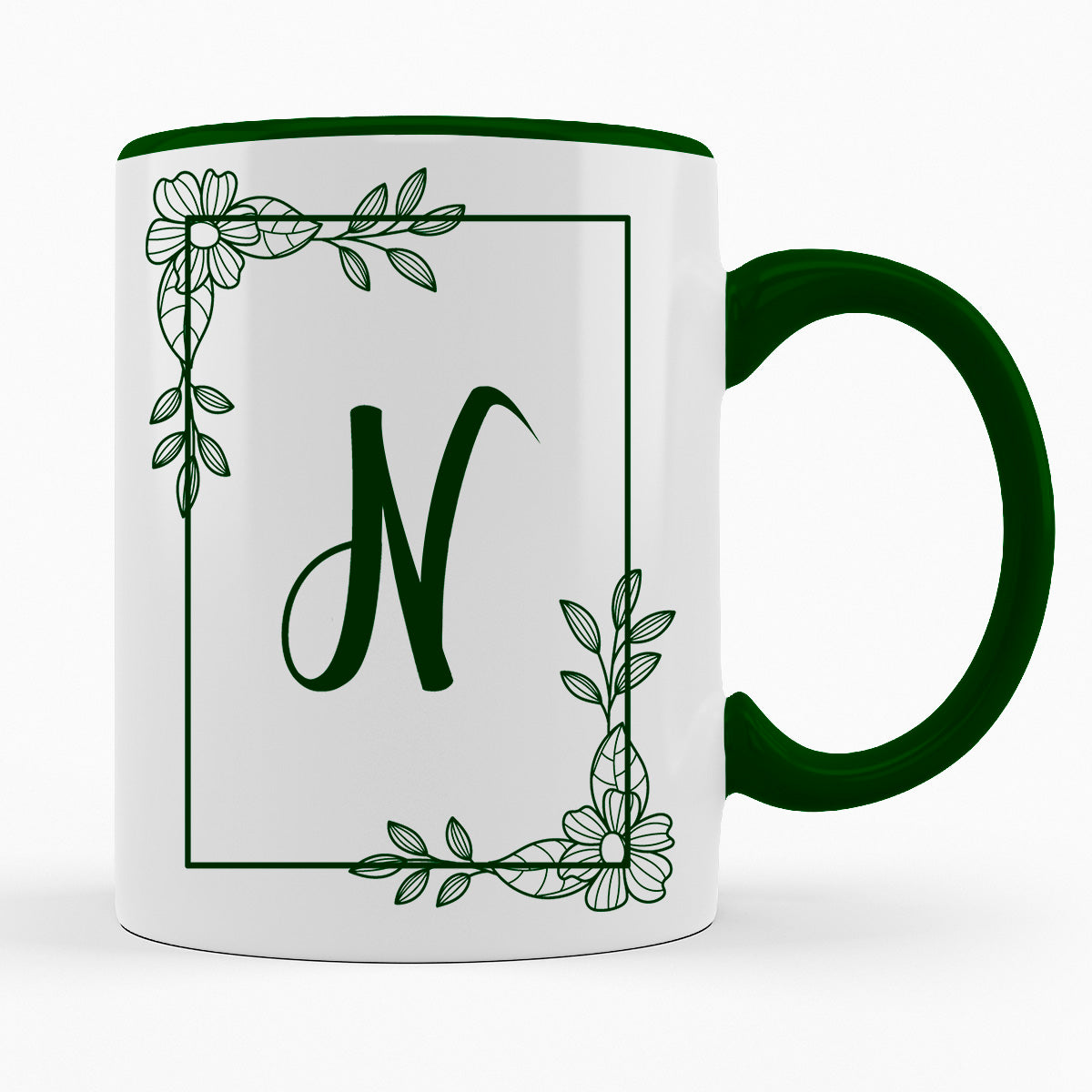 A-Z Buchstaben | Alphabet - TASSE IN DUNKELGRÜN