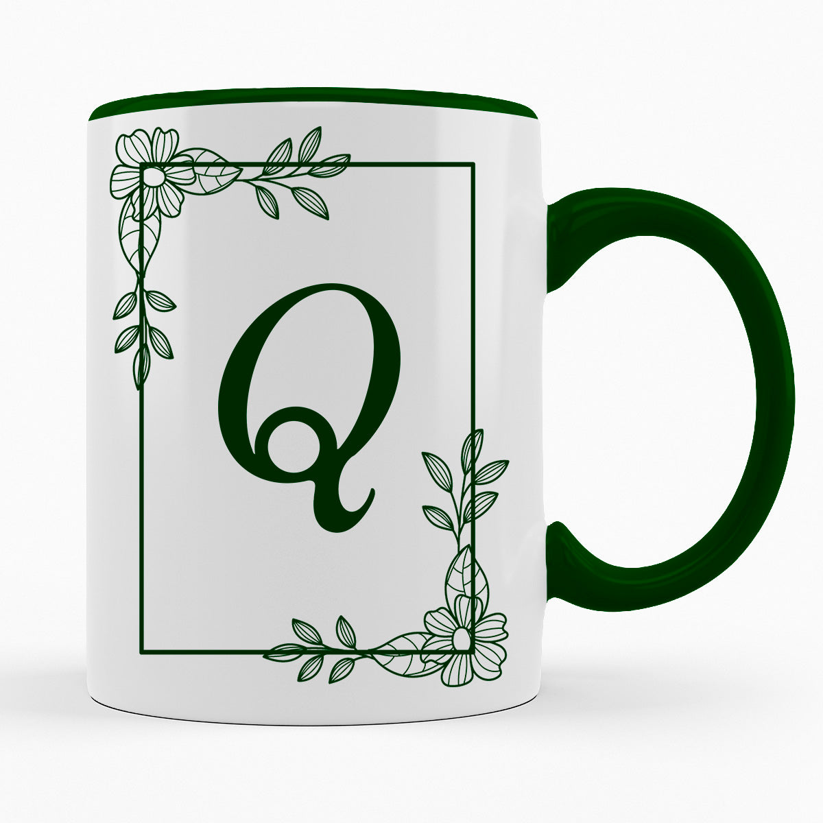 A-Z Buchstaben | Alphabet - TASSE IN DUNKELGRÜN