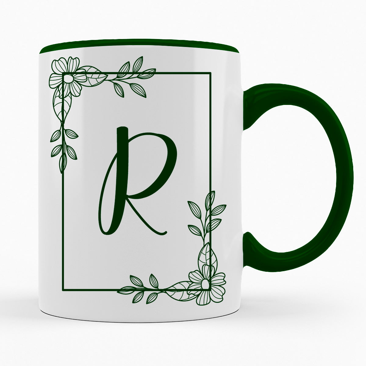 A-Z Buchstaben | Alphabet - TASSE IN DUNKELGRÜN