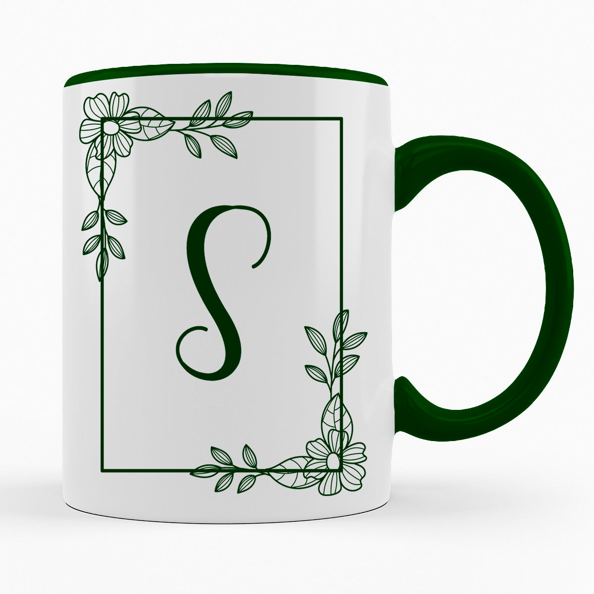 A-Z Buchstaben | Alphabet - TASSE IN DUNKELGRÜN