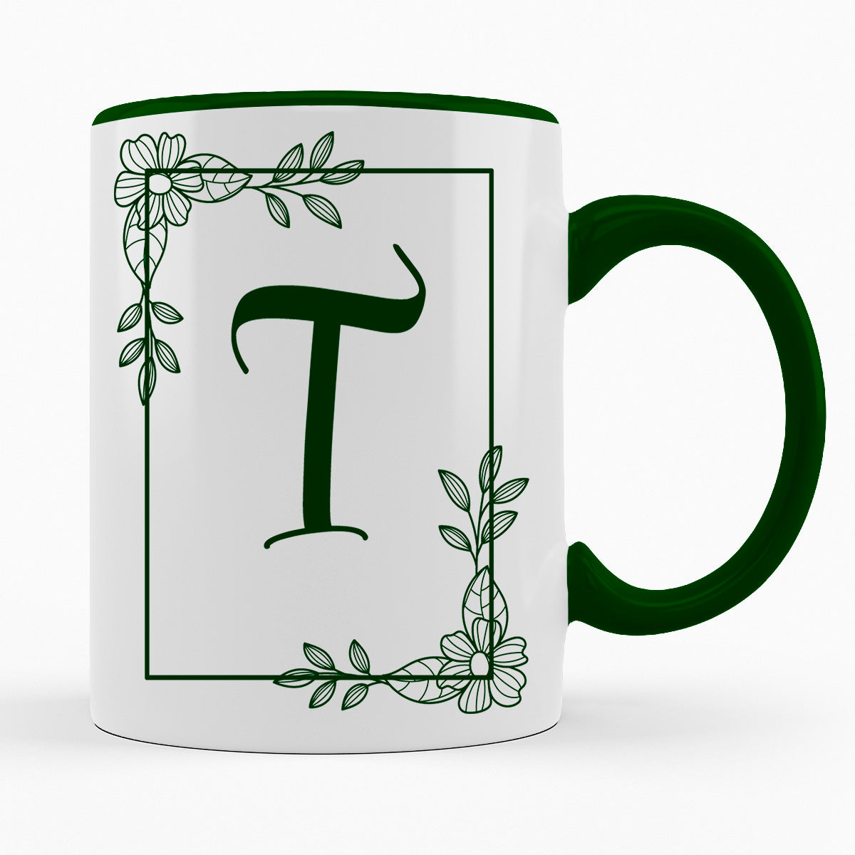 A-Z Buchstaben | Alphabet - TASSE IN DUNKELGRÜN