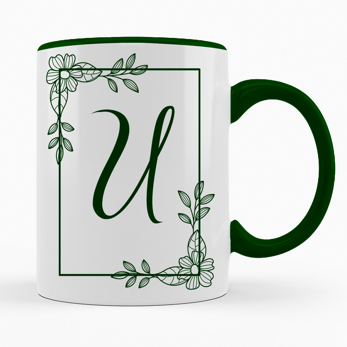A-Z Buchstaben | Alphabet - TASSE IN DUNKELGRÜN
