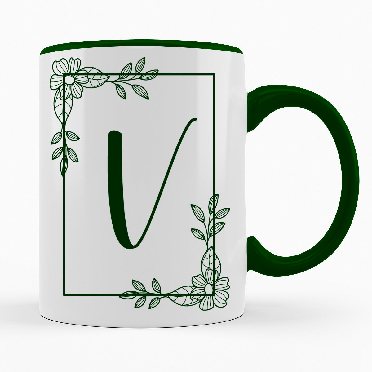 A-Z Buchstaben | Alphabet - TASSE IN DUNKELGRÜN