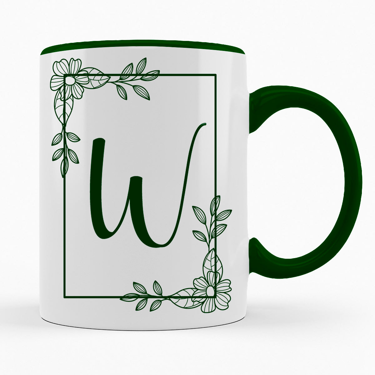 A-Z Buchstaben | Alphabet - TASSE IN DUNKELGRÜN