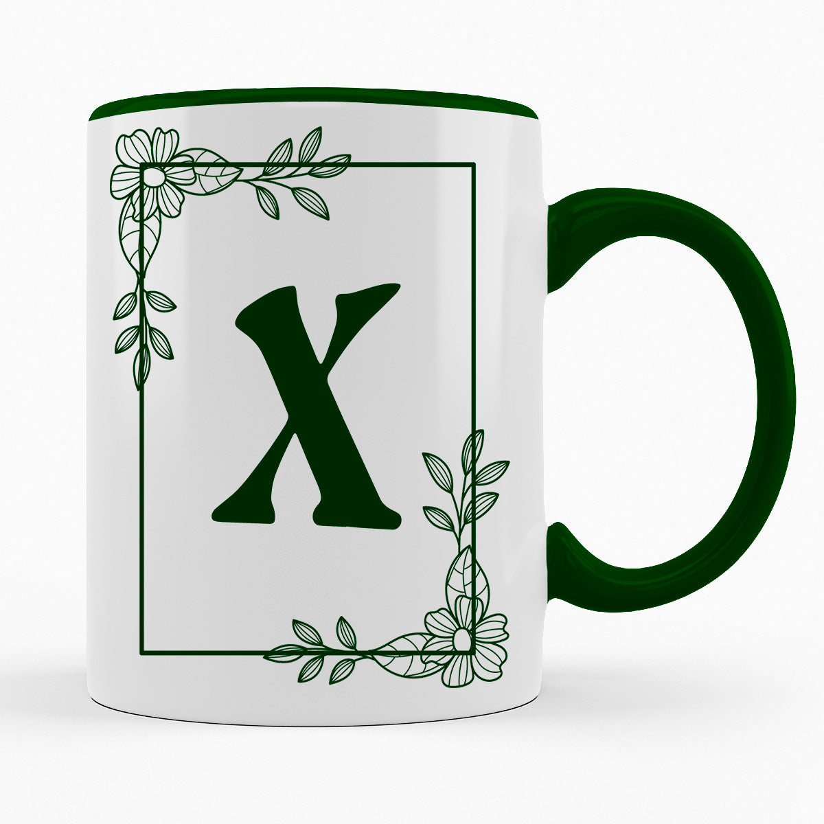 A-Z Buchstaben | Alphabet - TASSE IN DUNKELGRÜN