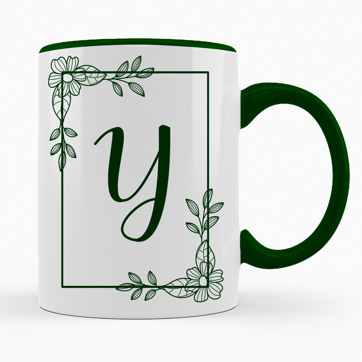 A-Z Buchstaben | Alphabet - TASSE IN DUNKELGRÜN