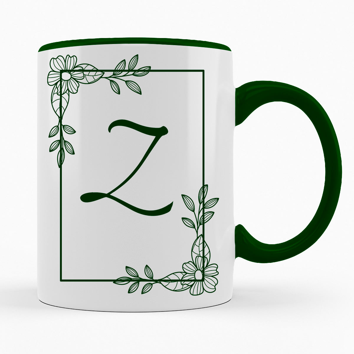 A-Z Buchstaben | Alphabet - TASSE IN DUNKELGRÜN