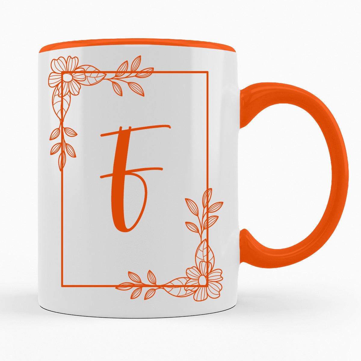 A-Z Buchstaben | Alphabet - TASSE IN ORANGE