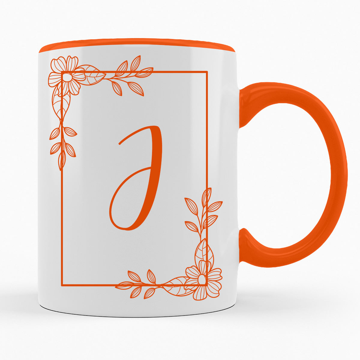 A-Z Buchstaben | Alphabet - TASSE IN ORANGE
