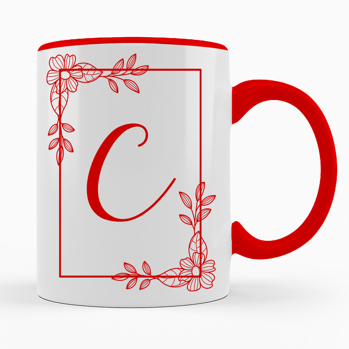 A-Z Buchstaben | Alphabet - TASSE IN ROT