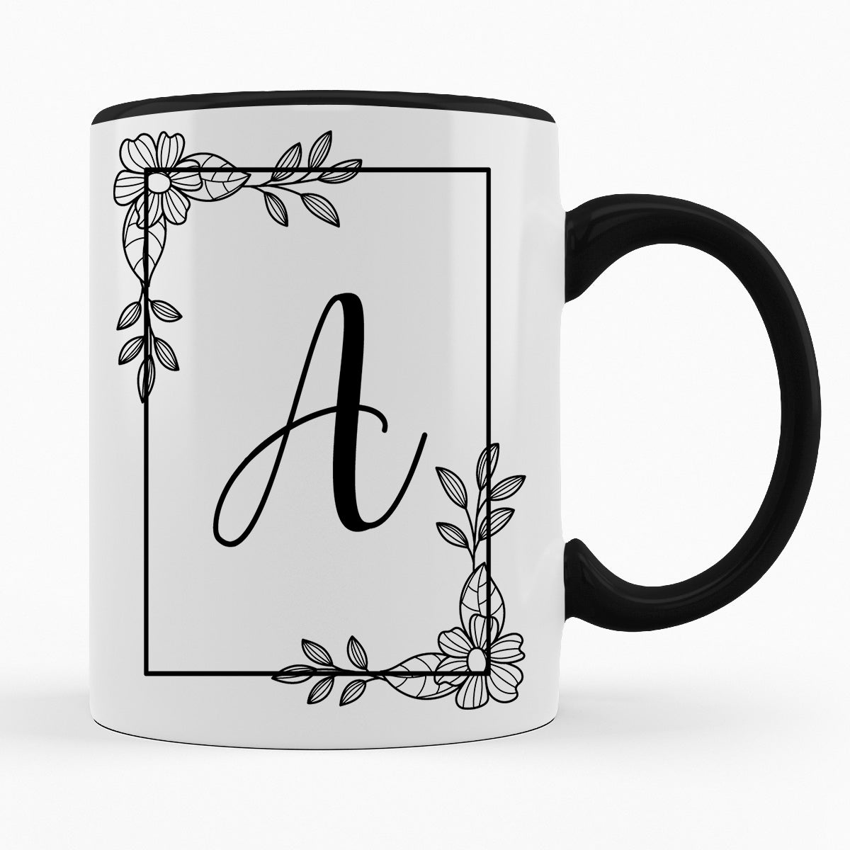 A-Z Buchstaben | Alphabet - TASSE IN SCHWARZ