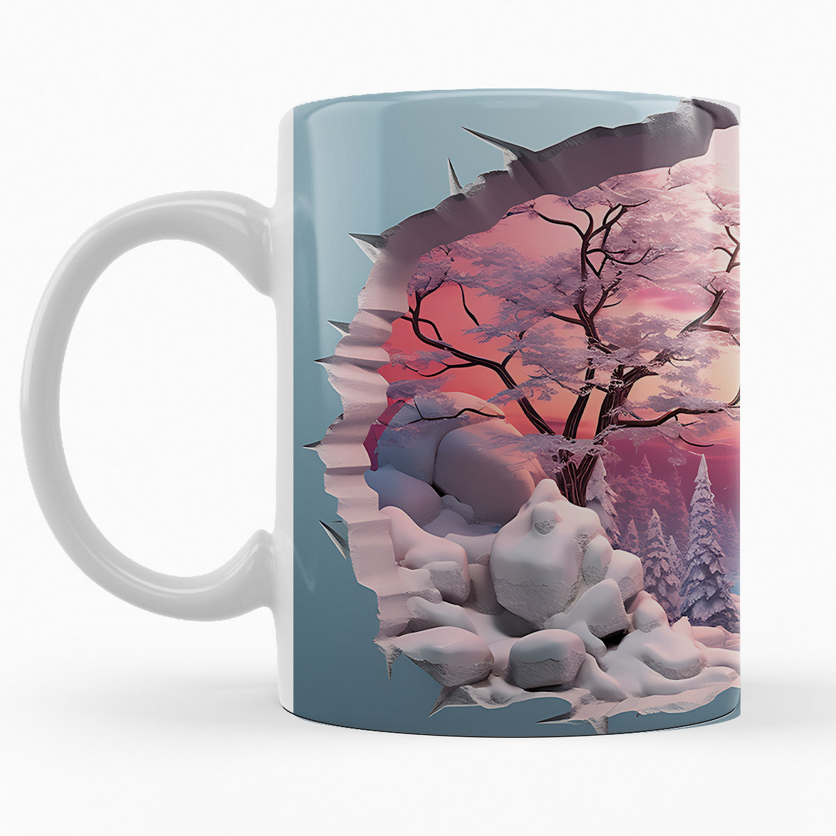 Schneelandschaft "HÄRJEDALEN" - 3D TASSE