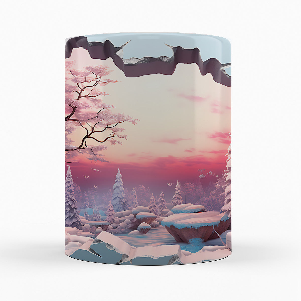 Schneelandschaft "HÄRJEDALEN" - 3D TASSE