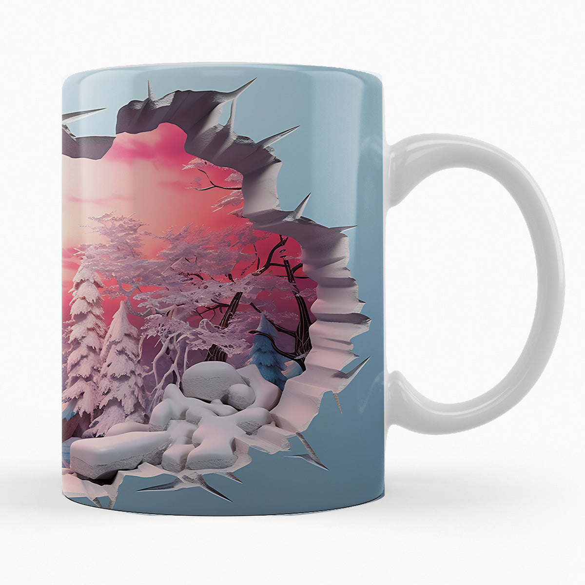 Schneelandschaft "HÄRJEDALEN" - 3D TASSE
