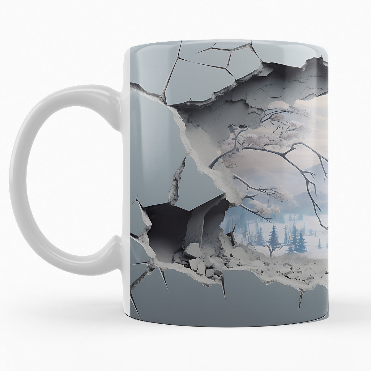 Schneelandschaft "HÄLSINGLAND" - 3D TASSE