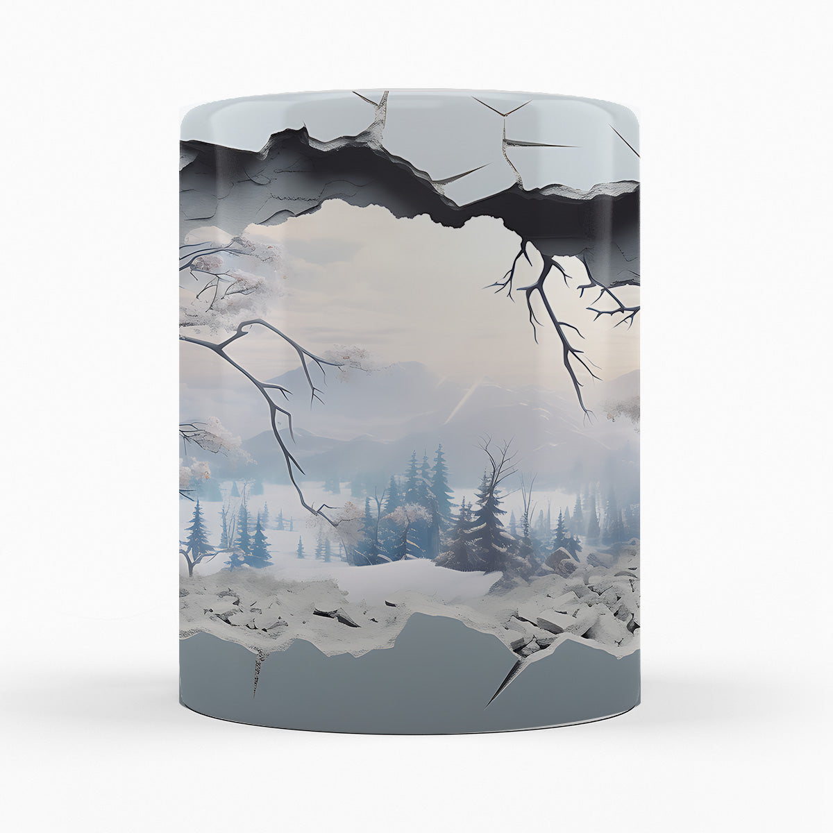 Schneelandschaft "HÄLSINGLAND" - 3D TASSE