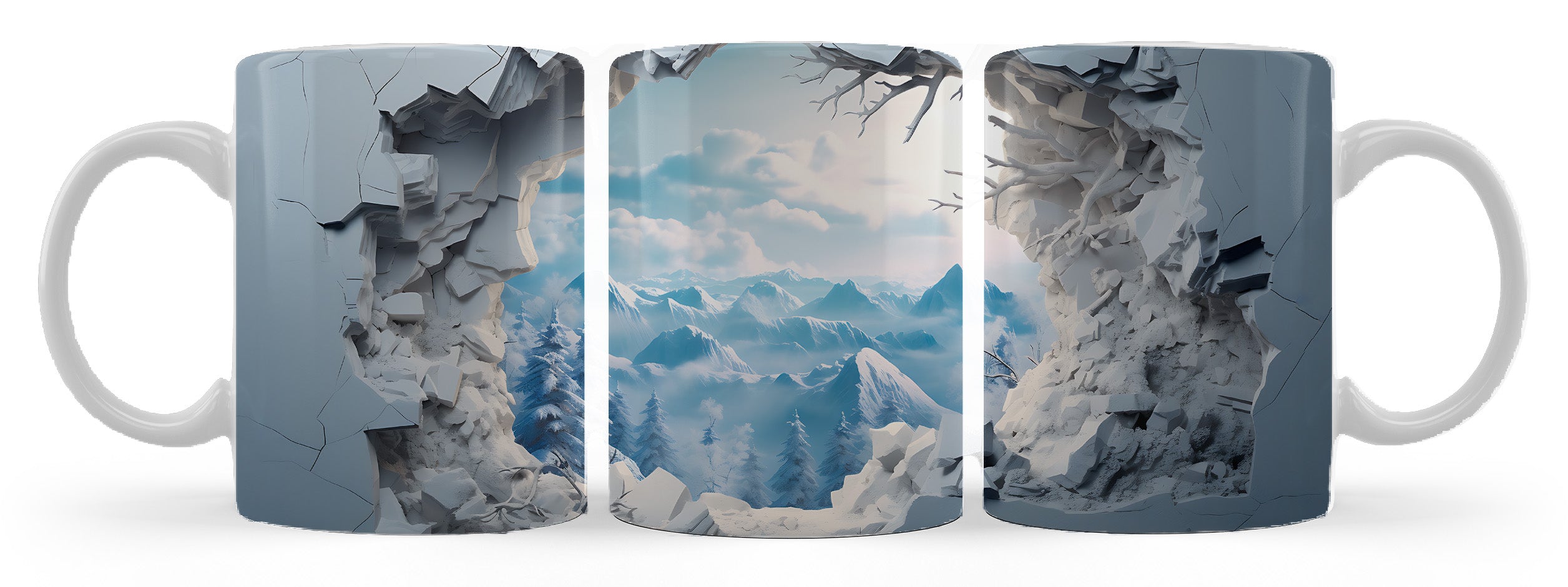 Schneelandschaft "SNÖLANDSKAP" - 3D TASSE