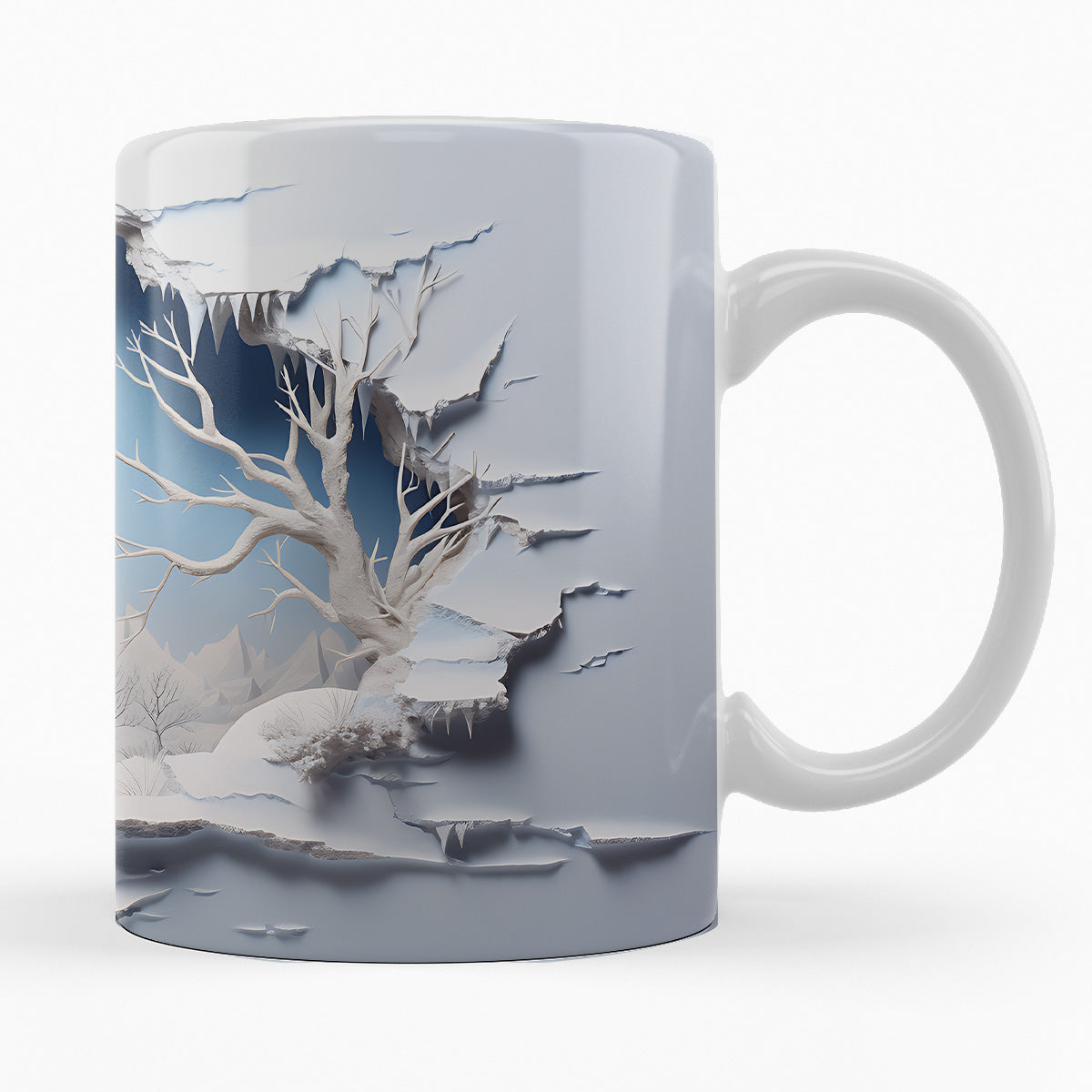 Schneelandschaft "STÄLOLUOKTA" - 3D TASSE