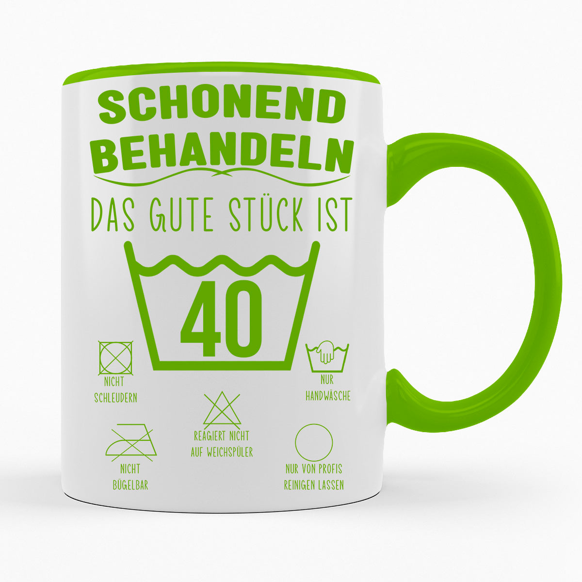 SCHONEND BEHANDELN DAS GUTE STÜCK IST - VERSCH. ALTER - TASSE
