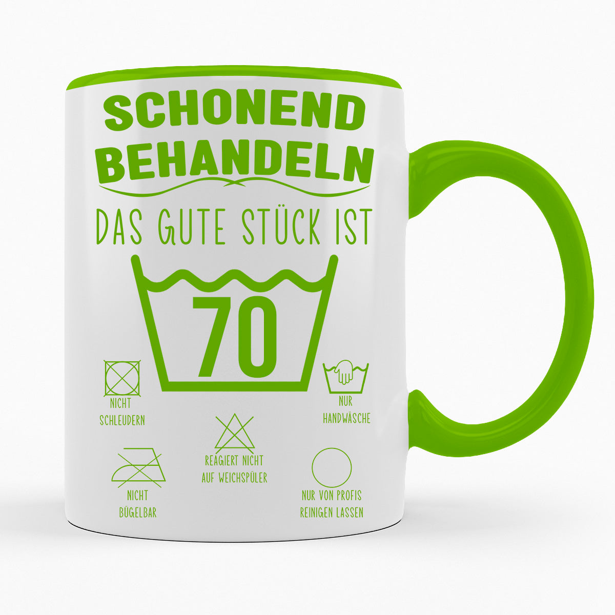 SCHONEND BEHANDELN DAS GUTE STÜCK IST - VERSCH. ALTER - TASSE